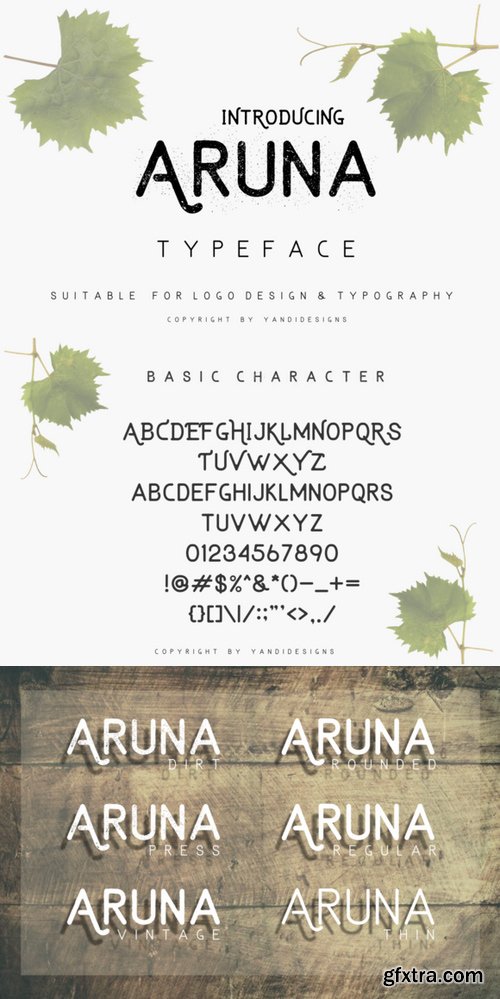 CM - Aruna Typeface 389728 CM - Aruna Typeface 389728
