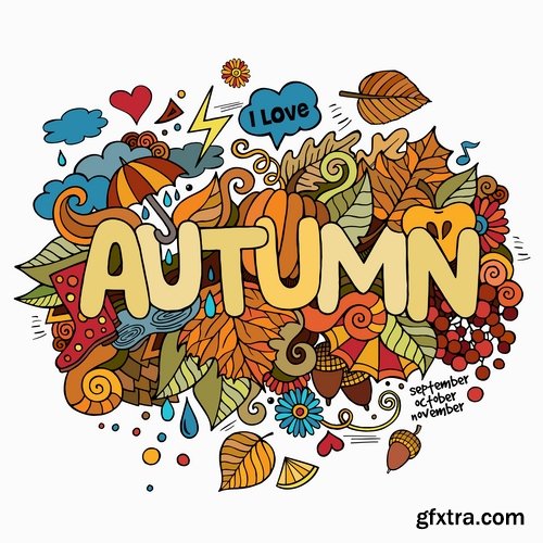 Hand-Painted Words &amp; Names of Countries 25xEPS