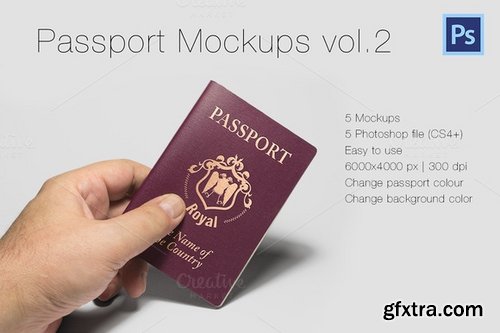 CM - Photorealistic Passport Mockup Vol.2 393370 CM - Photorealistic Passport Mockup Vol.2 393370