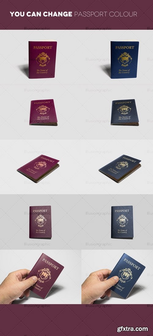 CM - Photorealistic Passport Mockup Vol.2 393370 CM - Photorealistic Passport Mockup Vol.2 393370