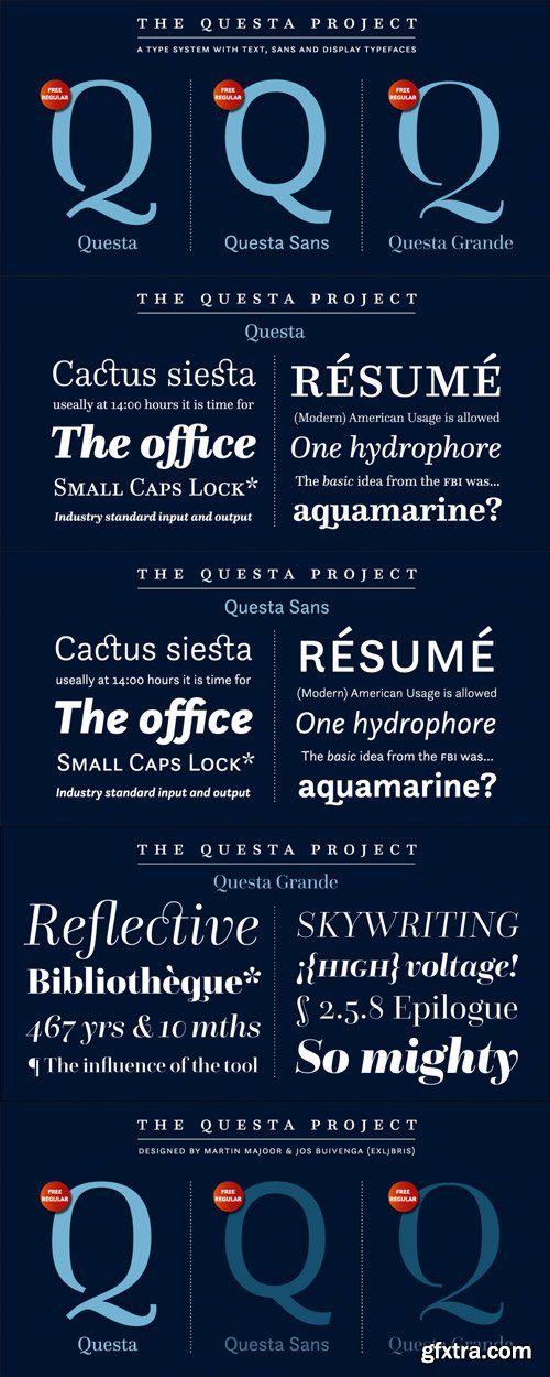 Questa Complete Font Family $335