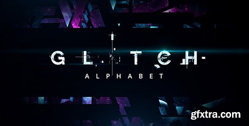 Videohive Glitch Alphabet 11929491