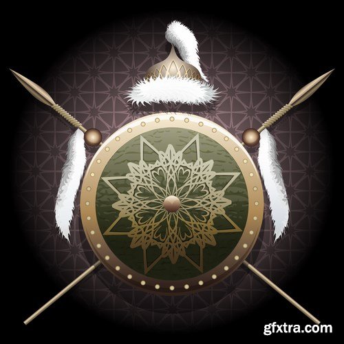 The Shield and helmet - 14 EPS