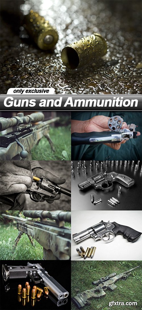 Guns and Ammunition - 9 UHQ JPEG