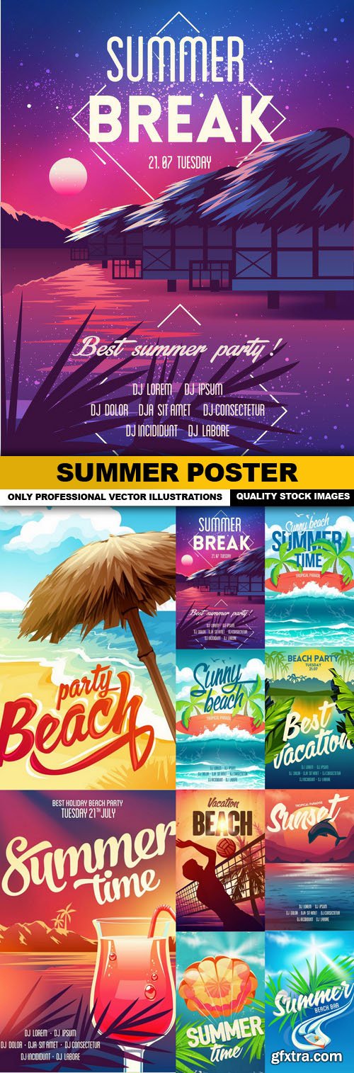 Summer Poster - 10 Vector