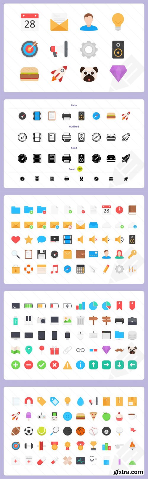 Filo - Flat Vector Icons Pack