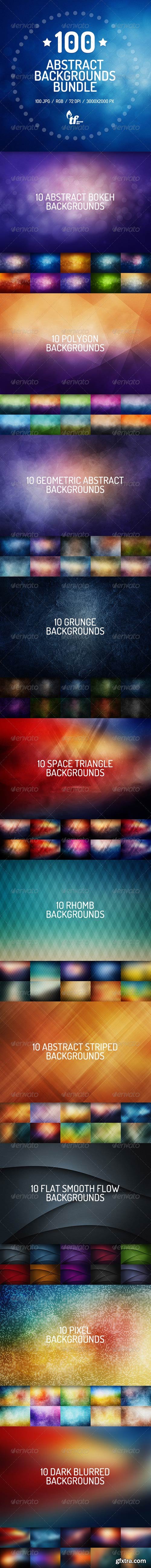 100 Abstract Backgrounds Bundle 7821118