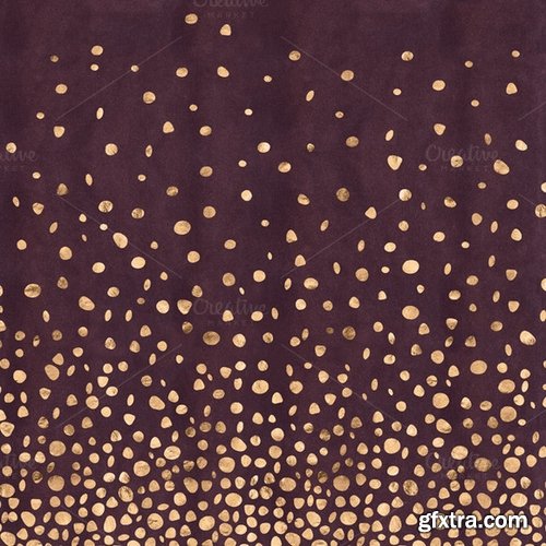 CM - 36 Suede &amp; Gold Textured Patterns 358501