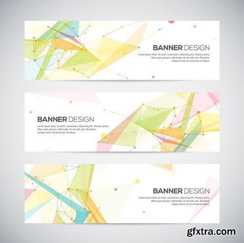 Abstract Banner Vector Collection 3 - 25x EPS