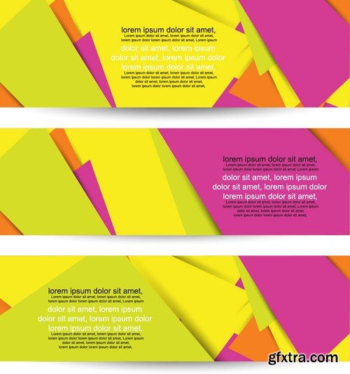 Abstract Banner Vector Collection 3 - 25x EPS