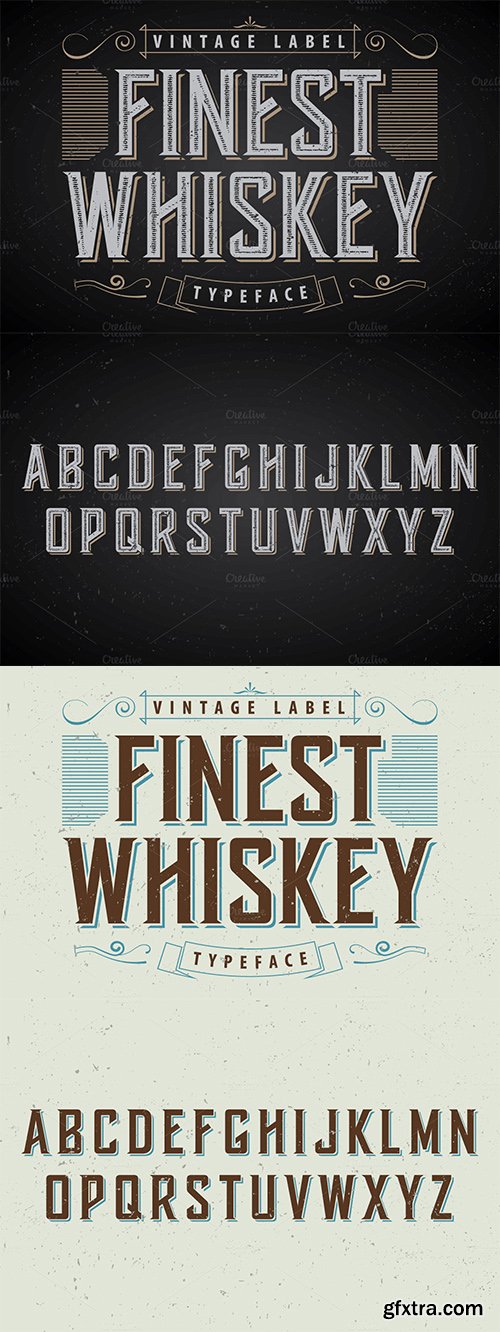 CM Another Whiskey Label Font 405610