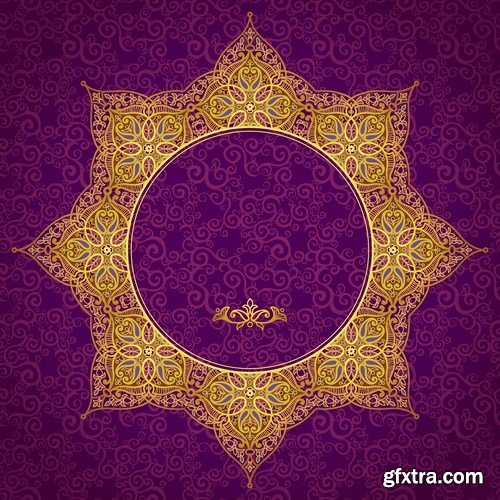 Pattern in Eastern style - 20 EPS