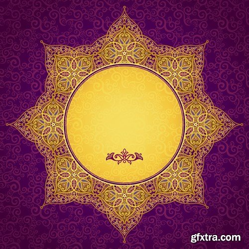 Pattern in Eastern style - 20 EPS