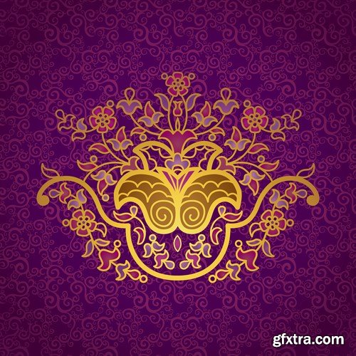 Pattern in Eastern style - 20 EPS