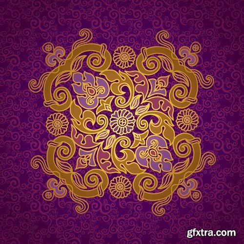 Pattern in Eastern style - 20 EPS