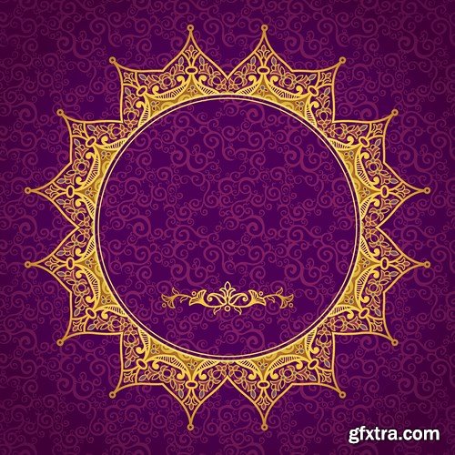 Pattern in Eastern style - 20 EPS