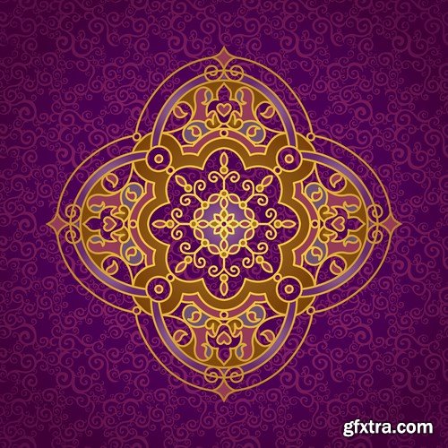 Pattern in Eastern style - 20 EPS