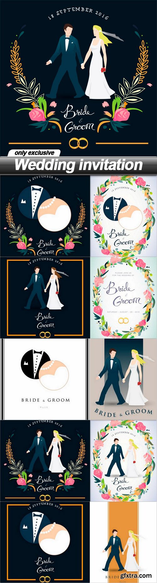 Wedding invitation - 10 EPS