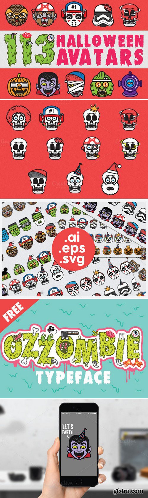 CM - Halloween Avatars And Font 408384