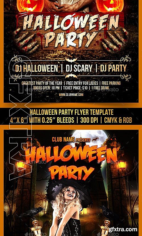 GraphicRiver - Halloween Flyer Bundle 13036572