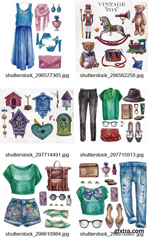 Amazing SS - Watercolor Design Elements 3, 25xEPS