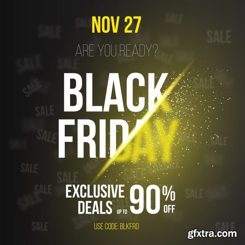 Black Friday Sale Vector - 10 EPS