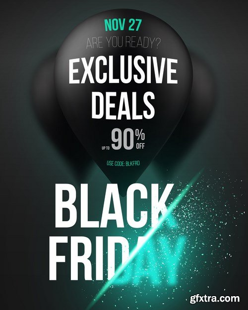 Black Friday Sale Vector - 10 EPS