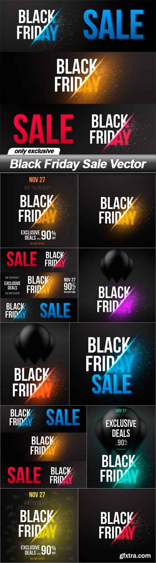 Black Friday Sale Vector - 10 EPS