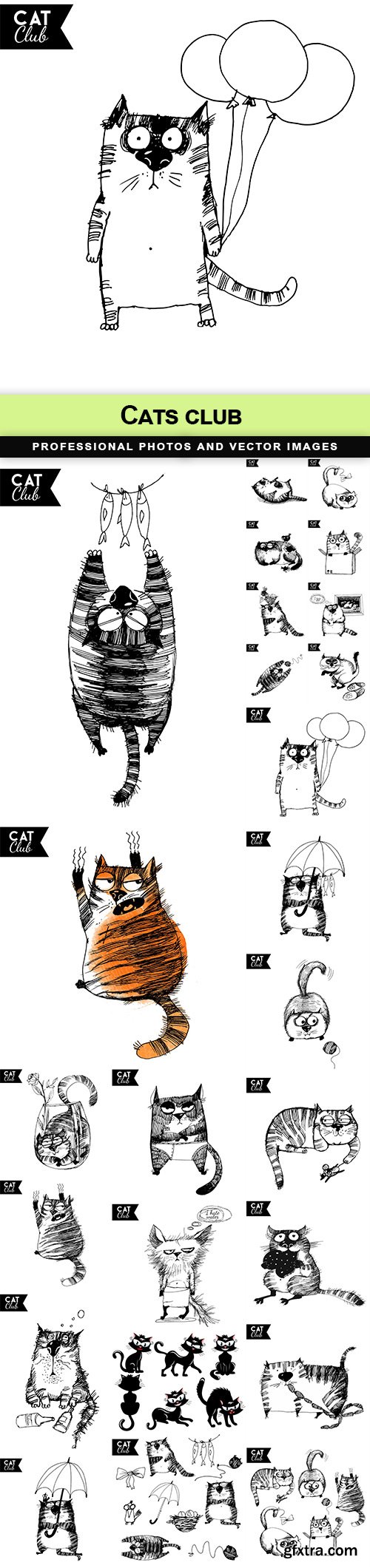 Cats club - 25 EPS Cats club - 25 EPS