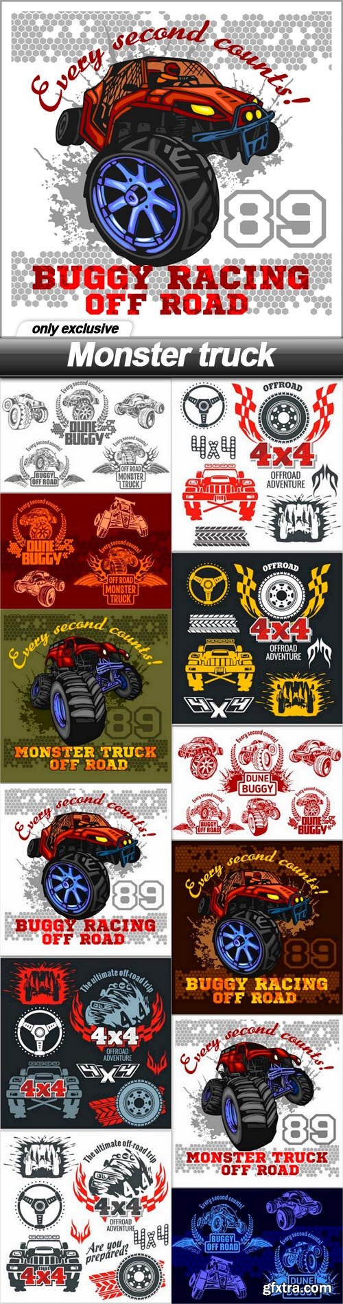 Monster truck - 12 EPS Monster truck - 12 EPS