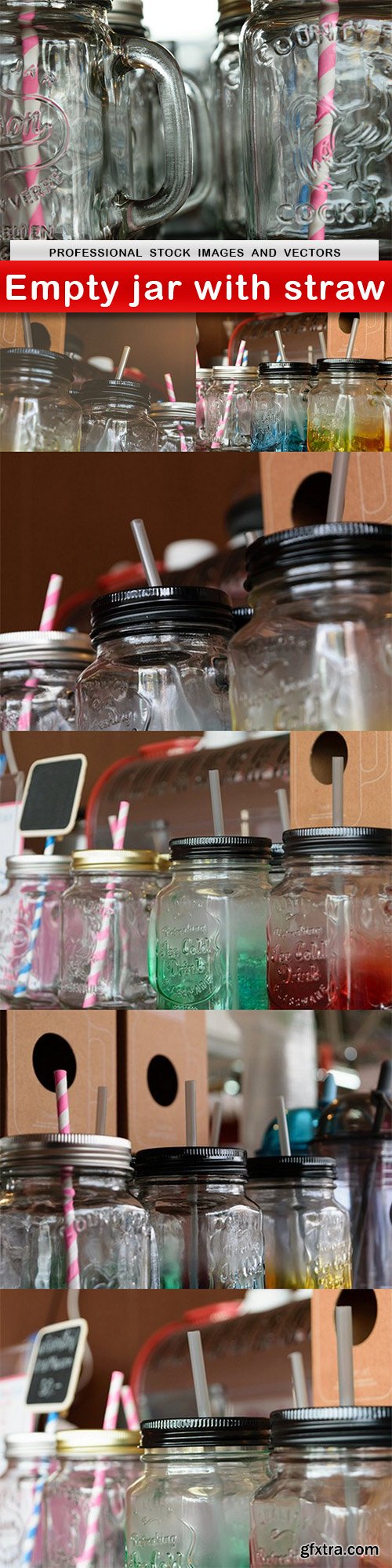 Empty jar with straw - 7 UHQ JPEG