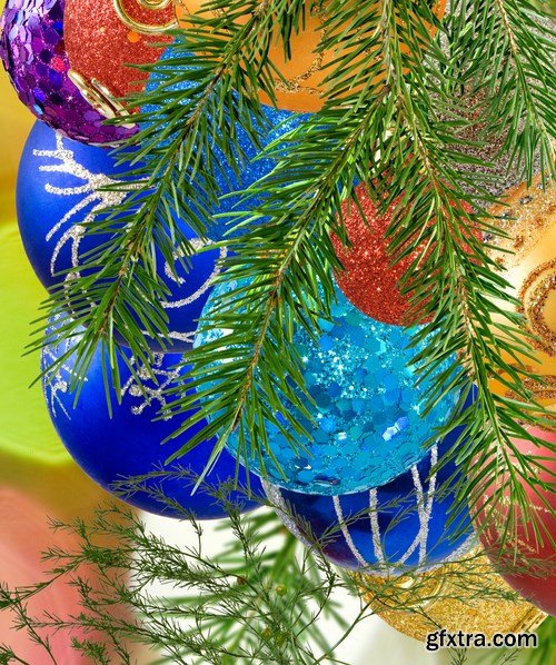 Christmas balls on the christmas tree, 15 x UHQ JPEG Christmas balls on the christmas tree, 15 x UHQ JPEG