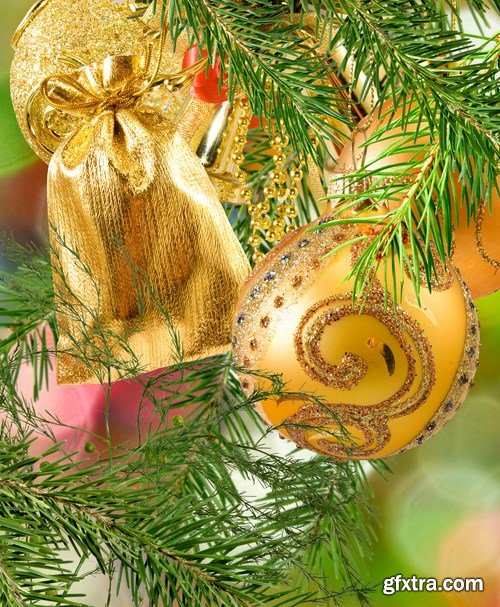 Christmas balls on the christmas tree, 15 x UHQ JPEG Christmas balls on the christmas tree, 15 x UHQ JPEG