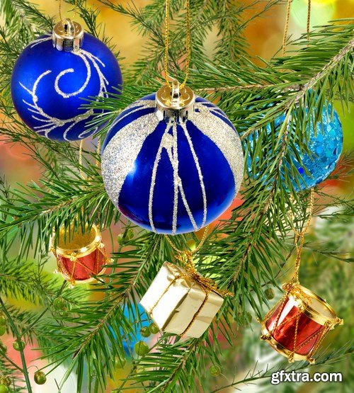 Christmas balls on the christmas tree, 15 x UHQ JPEG Christmas balls on the christmas tree, 15 x UHQ JPEG