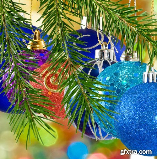 Christmas balls on the christmas tree, 15 x UHQ JPEG Christmas balls on the christmas tree, 15 x UHQ JPEG