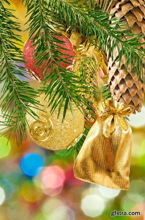 Christmas balls on the christmas tree, 15 x UHQ JPEG Christmas balls on the christmas tree, 15 x UHQ JPEG