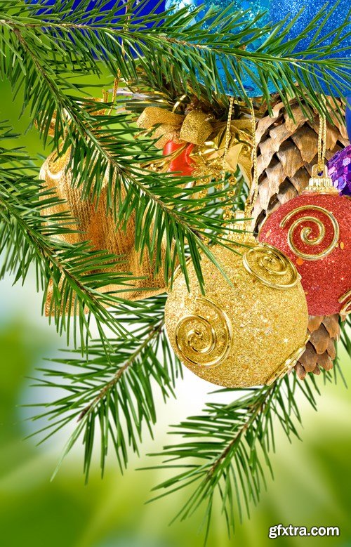 Christmas balls on the christmas tree, 15 x UHQ JPEG Christmas balls on the christmas tree, 15 x UHQ JPEG