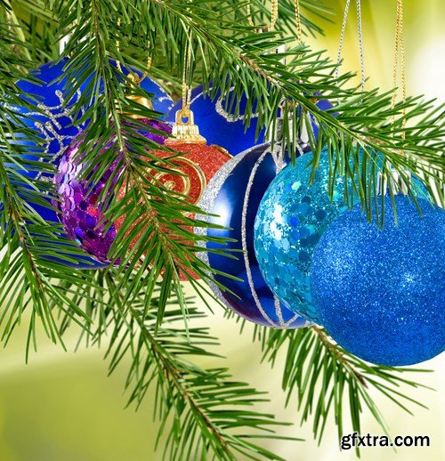 Christmas balls on the christmas tree, 15 x UHQ JPEG Christmas balls on the christmas tree, 15 x UHQ JPEG