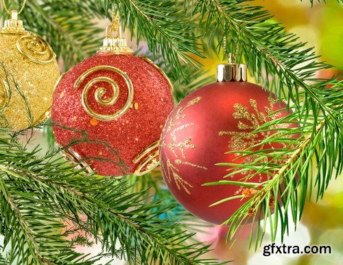 Christmas balls on the christmas tree, 15 x UHQ JPEG Christmas balls on the christmas tree, 15 x UHQ JPEG