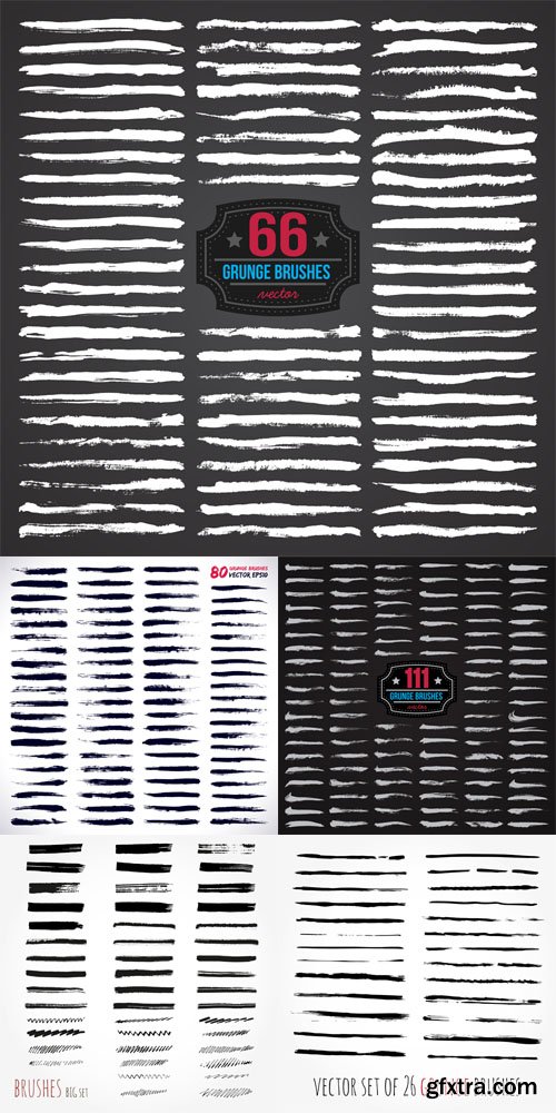 Grunge Brushes Vector Set Grunge Brushes Vector Set