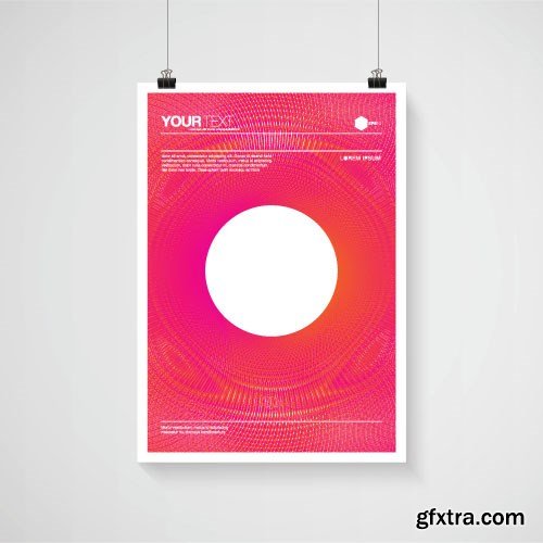 Poster design vector, 15 x EPS