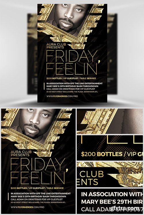 Friday Feelin&rsquo; Flyer Template