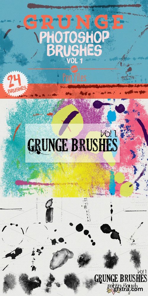 CM - Grunge Photoshop Brushes Vol 1 16386