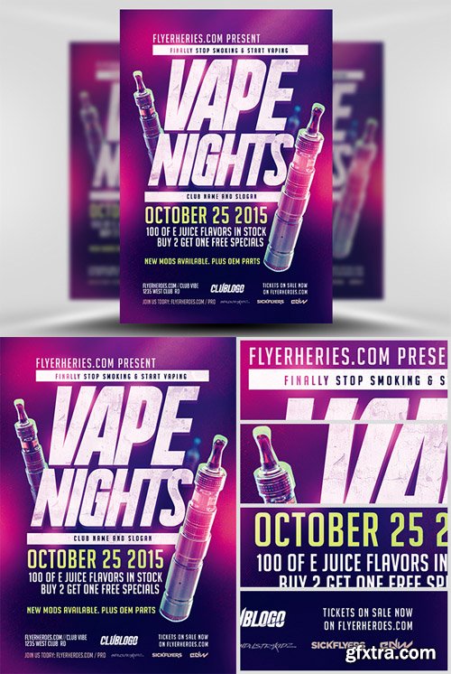 Vape Nights Flyer Template