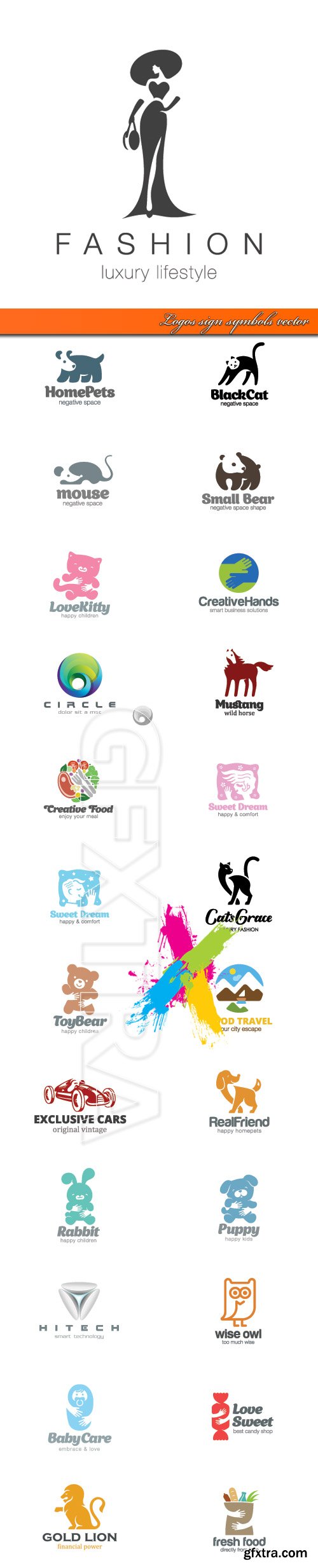 Logos sign symbols vector