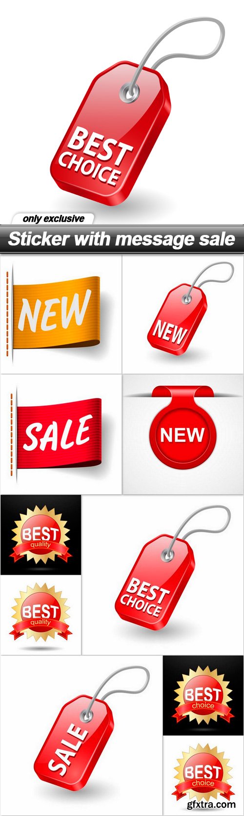 Sticker with message sale - 8 EPS