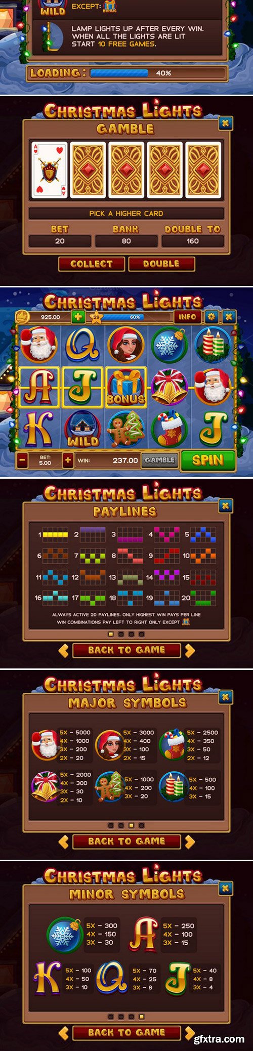 CM - Christmas lights slots game kit 431548