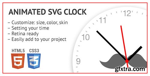 CodeCanyon - Animated SVG clock v1.0 - 13541567 CodeCanyon - Animated SVG clock v1.0 - 13541567
