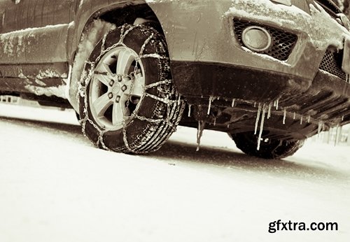Winter Tire, Winter Car, Crash, Car Accident, Snow Road 25xJPG