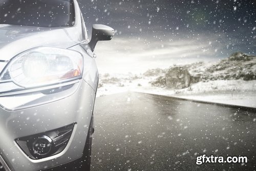 Winter Tire, Winter Car, Crash, Car Accident, Snow Road 25xJPG